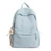 Schoolbag wholesale backpack, student backpack, girl's versatile middle, high school, college student, cute embroidered bow travel backpack
