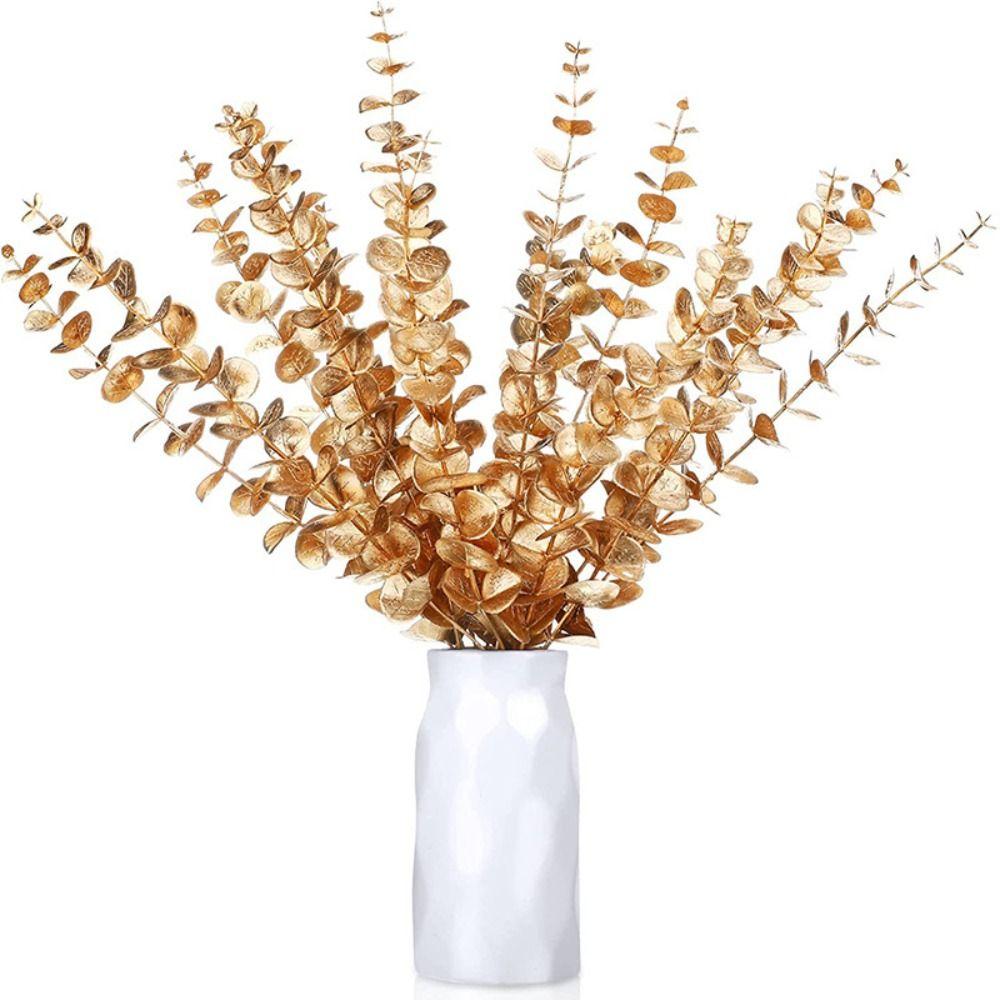 

10Pcs/set Plastic Fake Eucalyptus Plants Eucalyptus Artificial Eucalyptus Leaf Durable Party 3