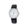 CITIZEN Q&Q Analog Wristwatch, Water Resistant, Leather Belt, Q996-304