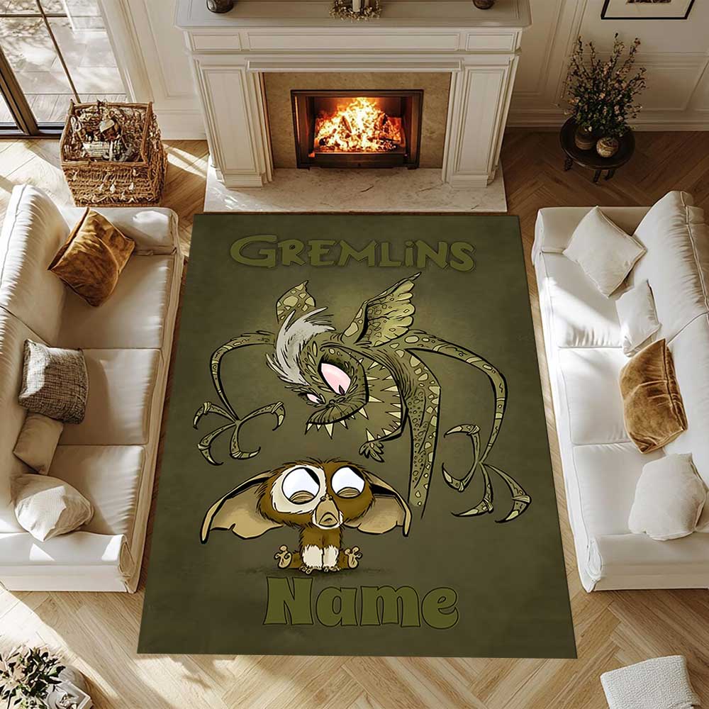 Warnermedia (11) Customize your name rug, office chair cushion, home bedroom living room gift.