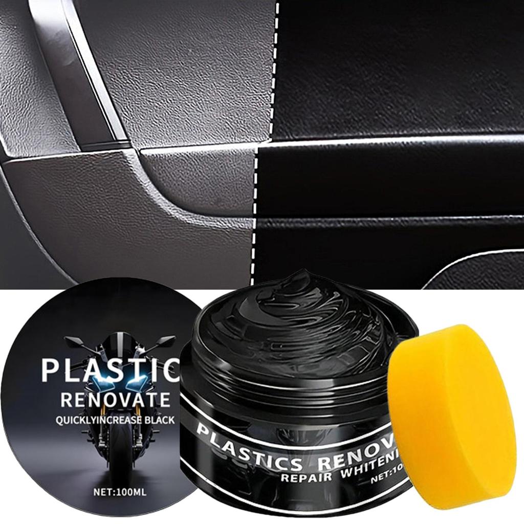 Car Plastic Restorer Back To Black Gloss Auto Interior Leather & Panel Renewal Wax Coating Agent Auto Polish And Repair Coating