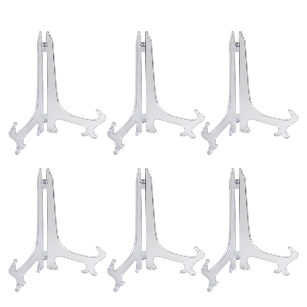 New Practical Tray Rack Display Stand Transparent Plate Holder Display Stand Easel Decorative Ornament Pedestal