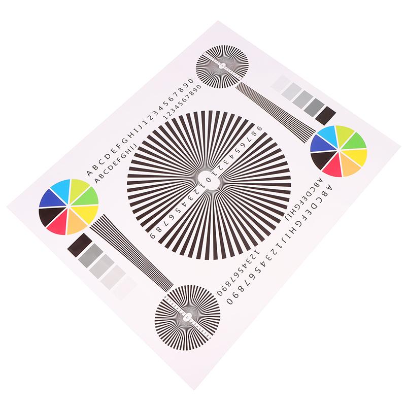 50*40Cm Lens Arka Odak Kalibrasyonu Odaklama Test Kartı İzleme Kamerası Montajı Odaklama Şeması