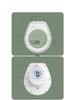 Waterproof Suction Cup Wall Clock with Timer & Temperature Display for Bathroom & Kitchen