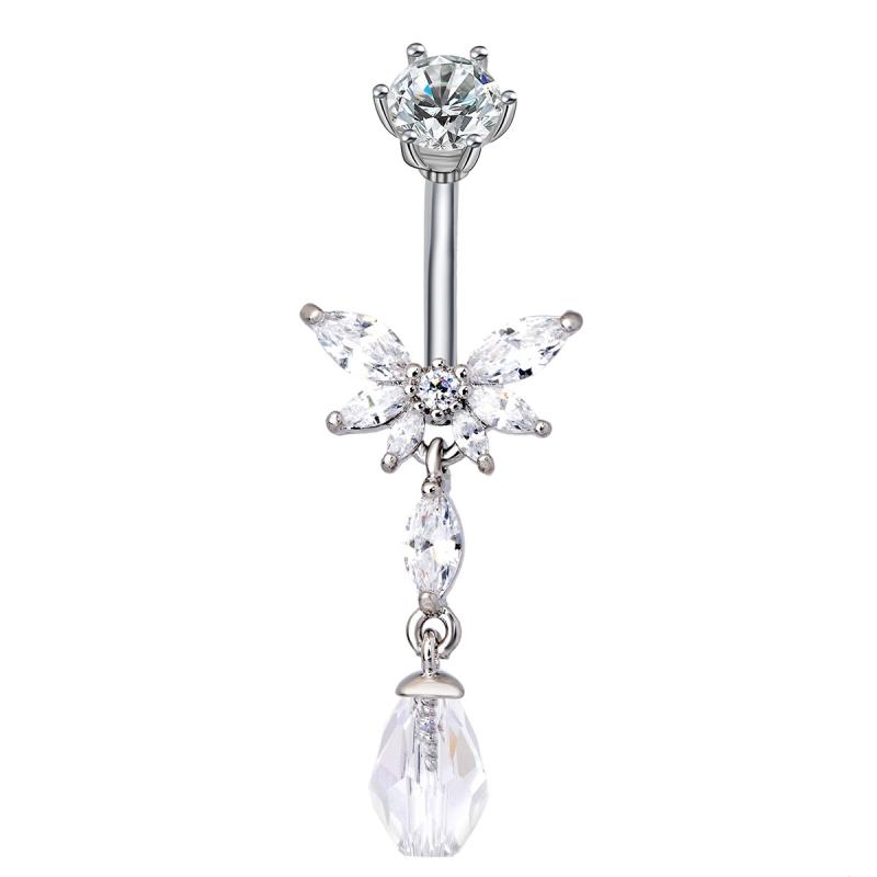 

Модное хрустальное кольцо для пупка, пирсинг в форме сердца, крылья ангела, кулон, кольца для пупка для женщин, украшения для тела, ювелирные изделия A3