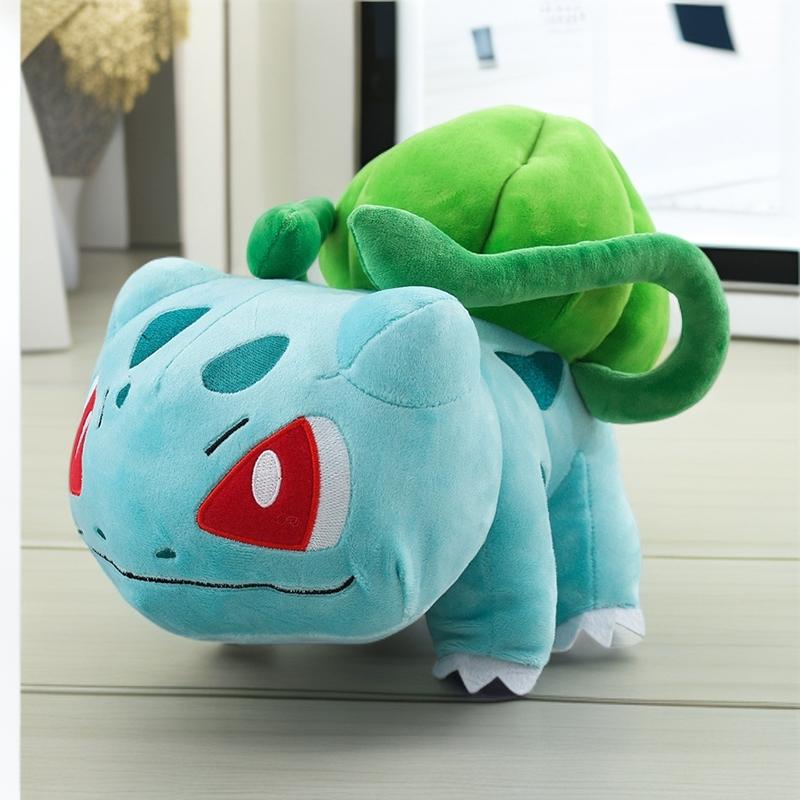 New 30cm Bulbasaur Plush Toy Stuffed Anime Bulbasaur Soft Doll Stuffed Animal Sleeping Pillow Birthday Gift for Kids Boy