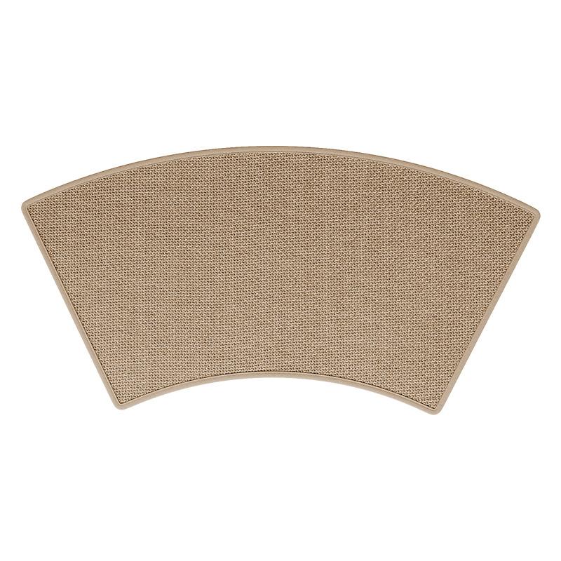 Oblouková lněná koupelnová předložka - Protiskluzová sprchová rohož, Ručně tkaná rychleschnoucí podložka do koupelny s gumovým podkladem, Lze prát v pračce