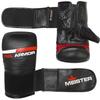 Authentic Meister Cowhide Leather Boxing Gloves with Wrist Support for Men and and Weight Loss Black Women, Unisex, MMA, Boxing, - - Large/X-Large