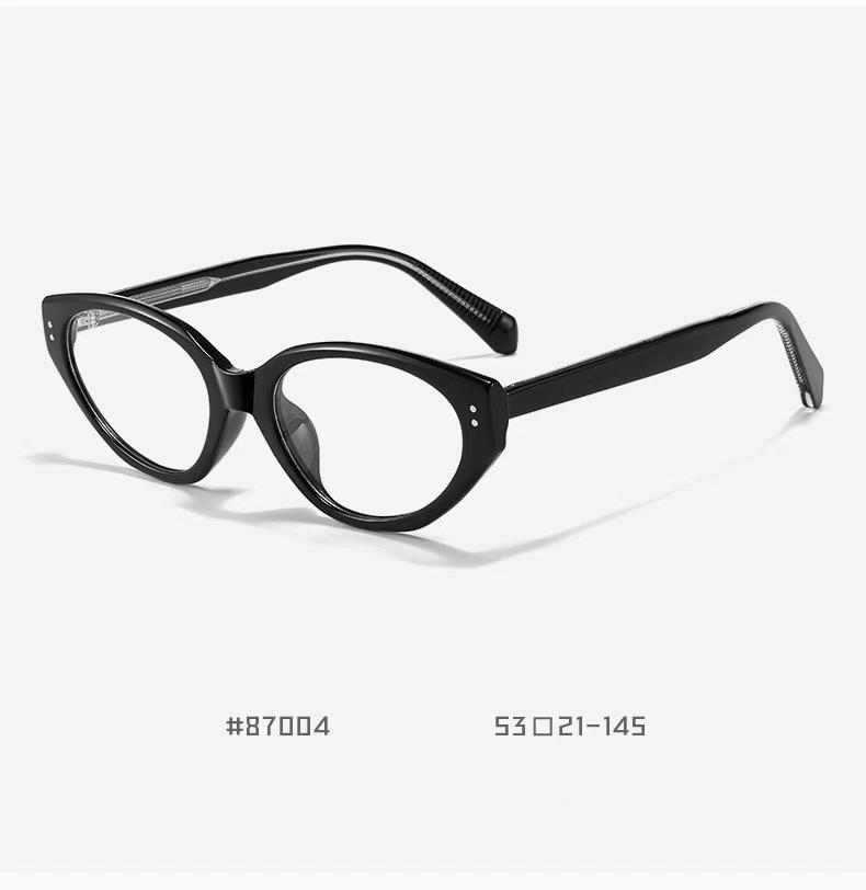 Brown Cat-Eye Acetate Frame with Myopia & Blue Light Prescription Lenses