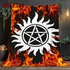 Wizard Magic & Witch Spell Art Print 2D Flat Pattern Flannel Blanket High Quality All Seasons Warmth and Comfort Perfect for Christmas Gifts.