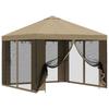Garden Pavilion with Side Walls 3 X 3 M Beige