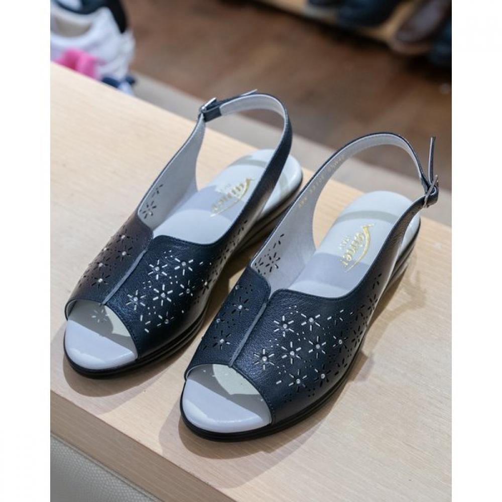 Vainer Women S Comfort SandalS Navy 310e 225