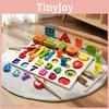 Wooden Childrens Educational Toy Puzzle With Magnetic Fishing And Musical Xylophone For Early Learning