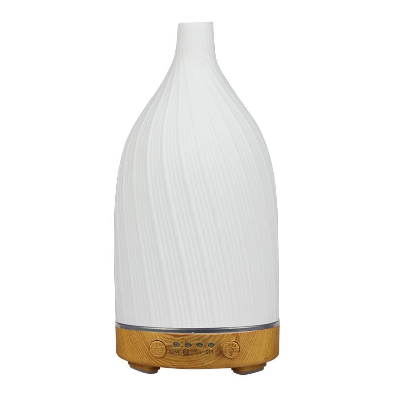 Ätherischer Öl Diffusor Weiß Keramik Luftbefeuchter 100ml Timing mit Nachtlicht Abschaltautomatik Zuhause Büro Luftbefeuchter Duftdiffusoren
