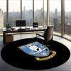 Sheffield Wednesday Fc (1) Round Office Rug Decorative Floor Rug for Office Bedroom Living Room and Home Space