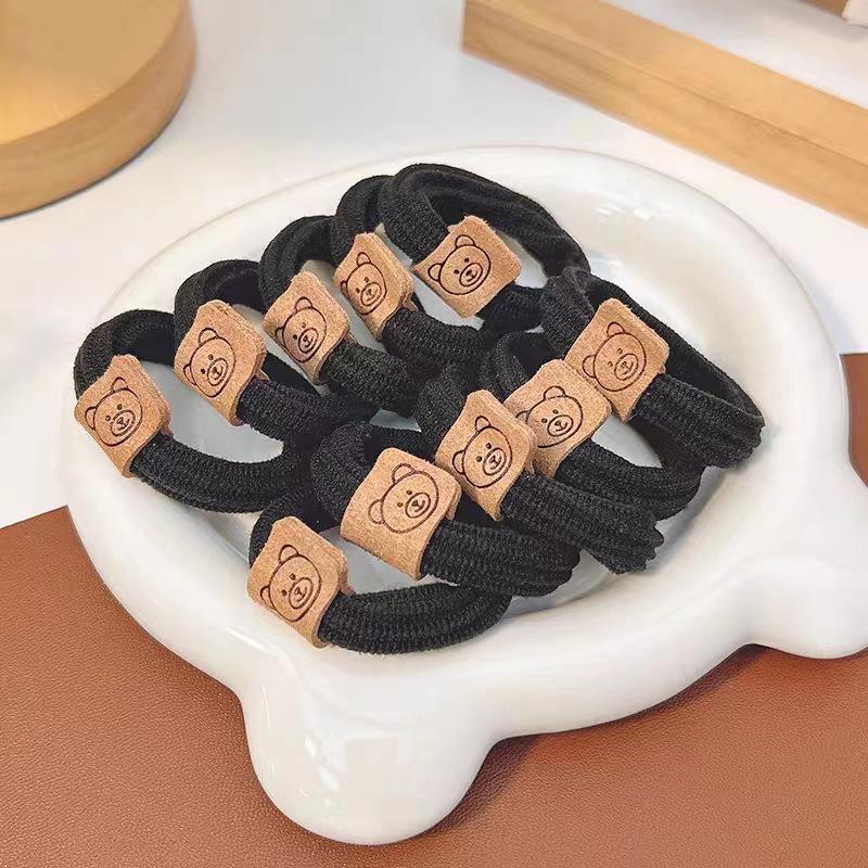 Cute Bear Headband: Durable, High Elastic Hairband with Leather Case
