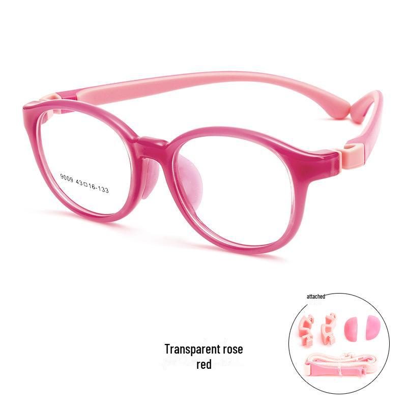 

Сверхлегкая детская силиконовая оправа для очков для коррекции близорукости Danyang 9009ET — оправа TR для девочек.