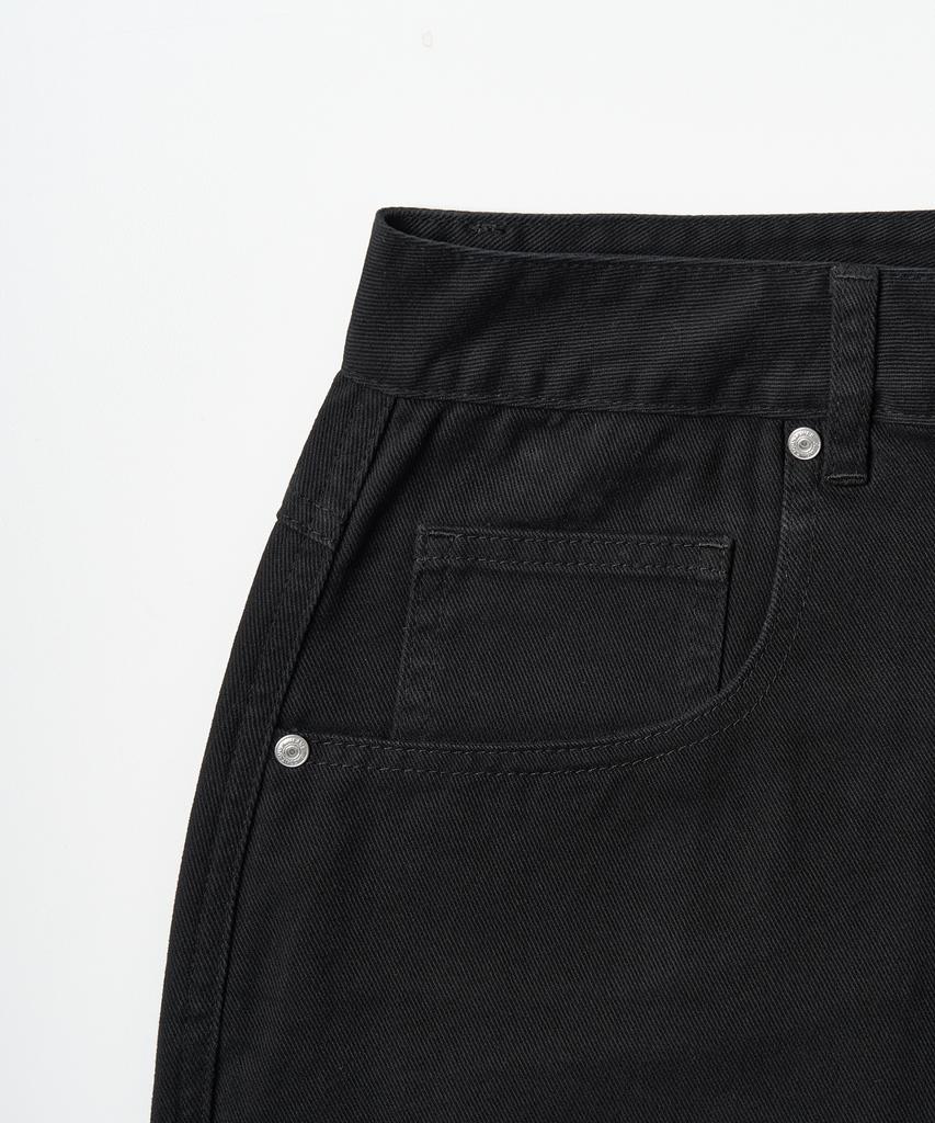 EXCONTAINER Utility Dart Cotton Pants (Black)