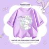 Girls Summer Cotton Short Sleeve T Shirt Cute Cartoon Print Top For Kids Baby Casual Tee
