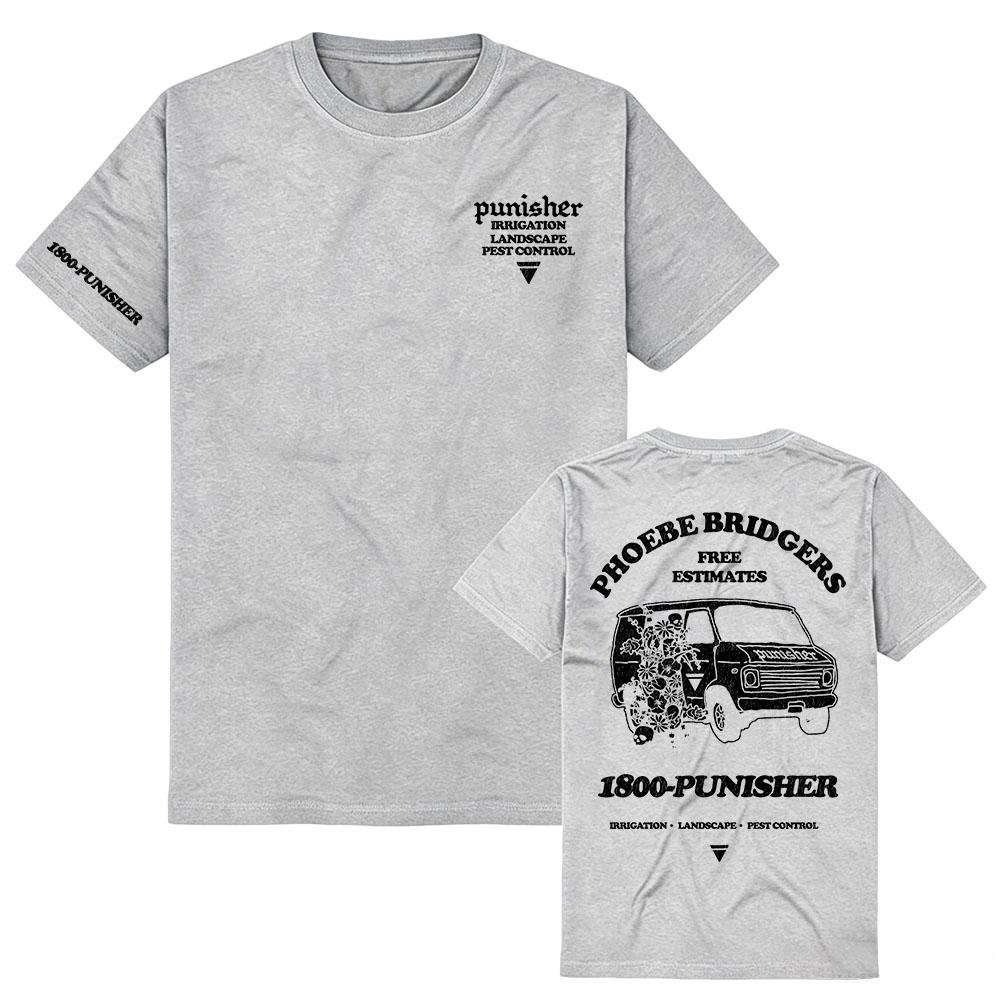Punisher Tee Phoebe Bridgers Design T-shirt Short Sleeve Summer Cotton Soft Tshirts Streetwear Unisex Graphic T Shirt