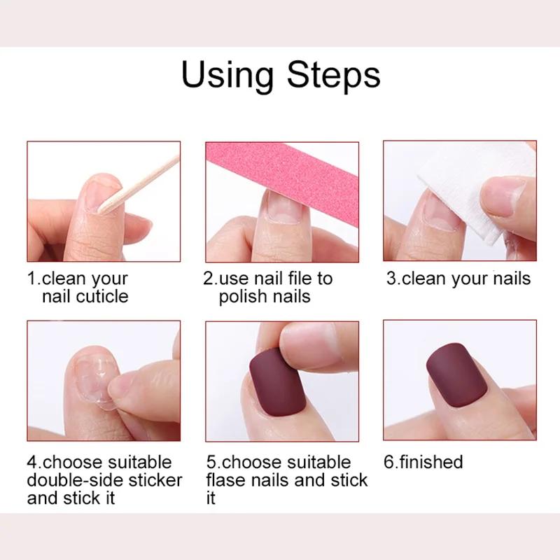 Blue Cute Sweet and Cool Cat Claw Artificial Nail Sticker Handmade False Nail Wearable Patch Detachable Finished Product