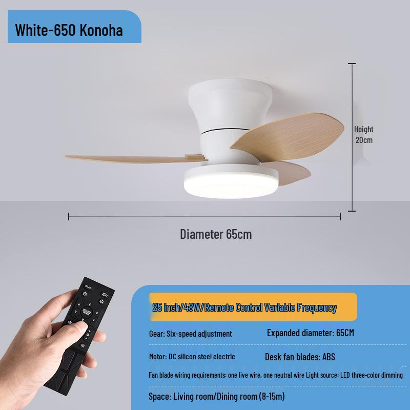 2025 Retro Ceiling Fan Light with Integrated Variable Frequency Chandelier for Living and Dining Rooms