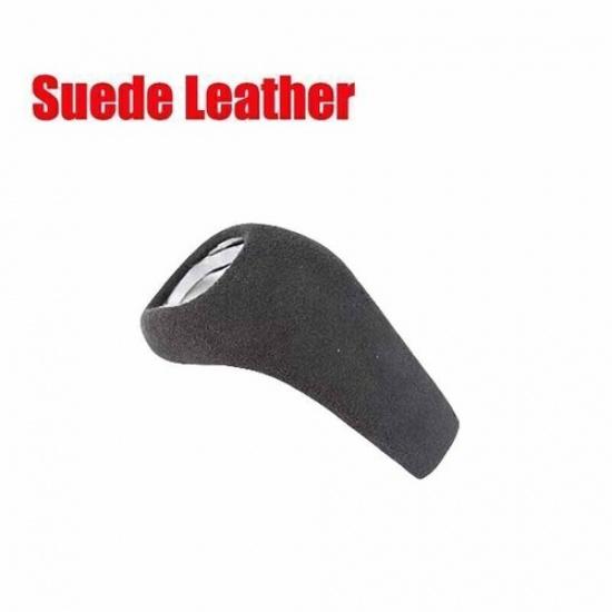 Gray Suede Leather Car Gear Shift Knob Cover Trim For BMW 1 2 Series X1 X2 16-19