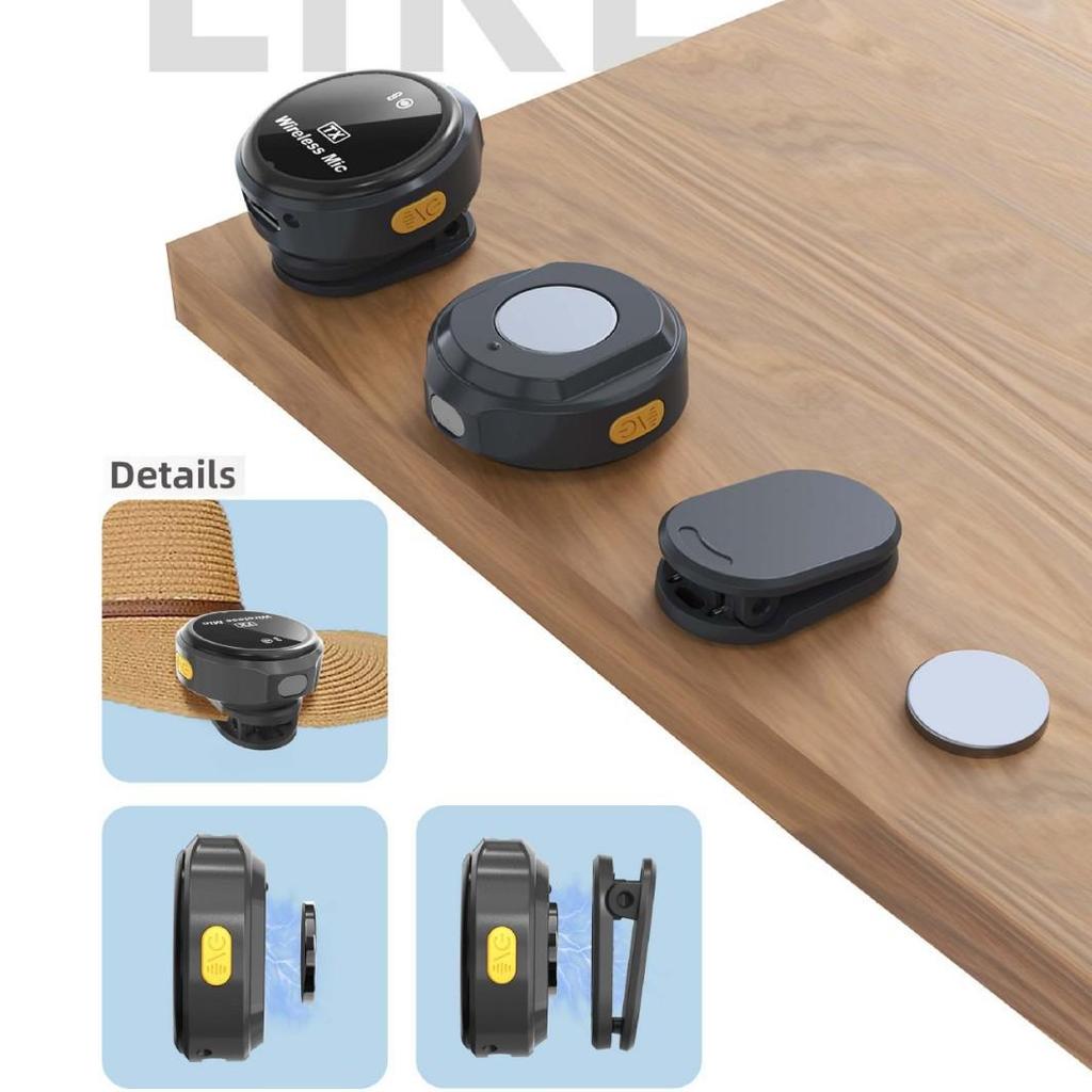 Q8 Lavalier 3-in-1 Wireless Microphone: Noise Reduction, Live Broadcast, Self-Media Recording, Camera Compatible.