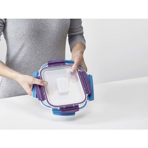 Joseph Joseph Nest Lock Plastic Food Storage Container Set with Lockable Airtight Leakproof Lids, 10-Piece Set, Multicolor