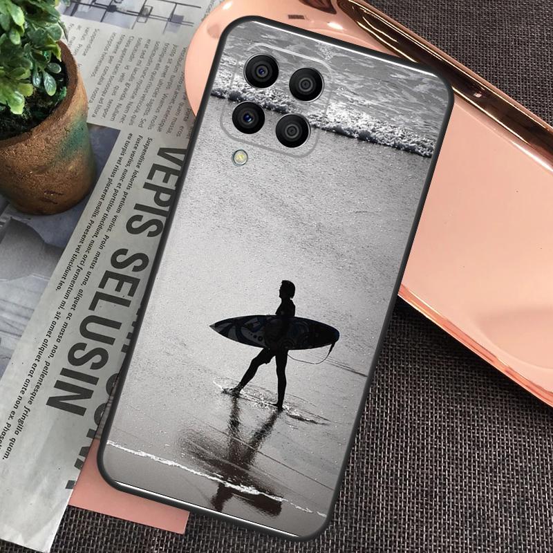 Surfer Surf Hang Loose Shaka Case For Samsung Galaxy M15 M55 M13 M23 M33 M53 M31 M51 M14 M34 M54 M20 M30s M12 M32 M52