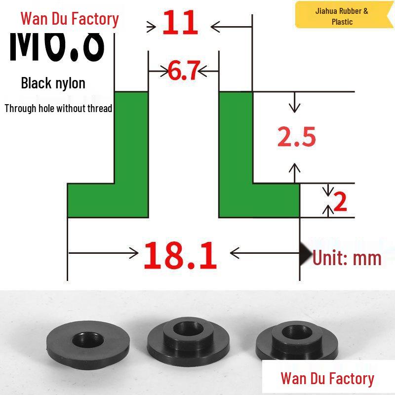 T-Shaped Nylon Insulating Bushing Spacer for M3-M35 Threads
