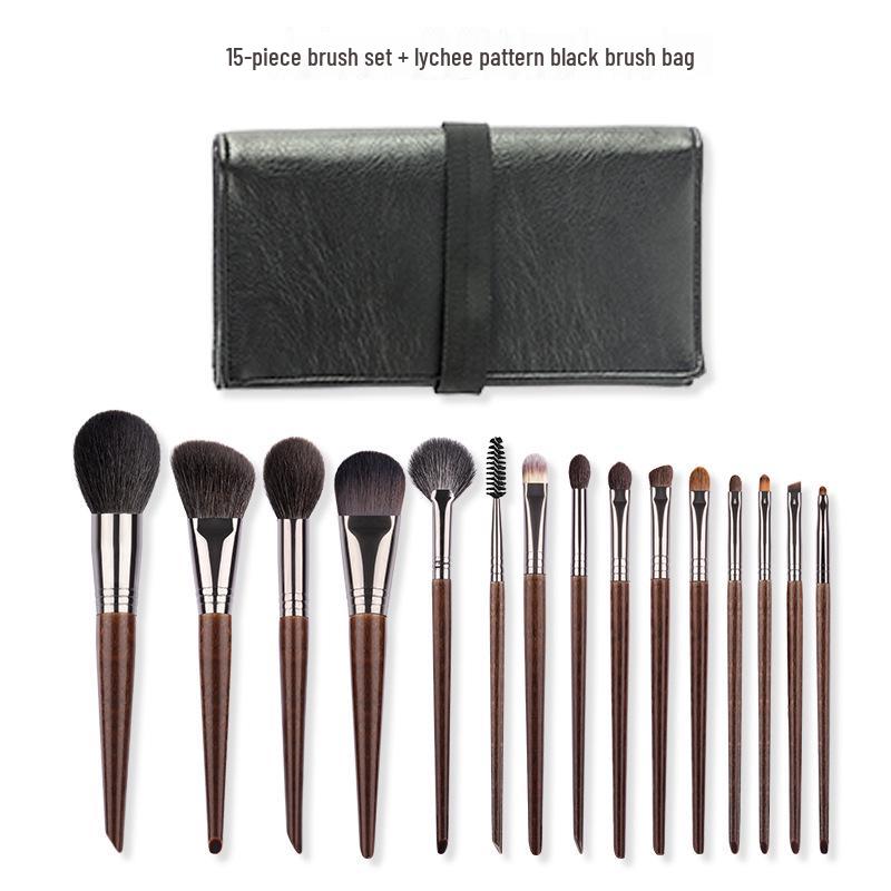 22-teiliges professionelles Tierhaar-Make-up-Pinselset für Maskenbildner