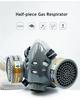 Painting Gas Mask Respirator Set Dual Charcoal Filters Spray Chemical Industry Pesticide Anti Fog Glasses Protective Masks