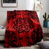 Decke mit rot-schwarzem Blumenmuster, Moderne Dekorative Zimmerdecke, geeignet für die Verwendung im Schlafzimmer, Wohnzimmer, auf dem Sofa