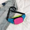 Retro 80s 90s Fanny Pack Retro Belt Bag 2 Pockets Neon Fanny Small Waist Packs for Jogging Traveling Carnival Party Costum