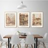 Vintage Stadt Straße Leinwand Poster und Druck Abstrakte Landschaft Ölgemälde Wand Kunst Bilder Cuadros Wohnzimmer Wohnkultur