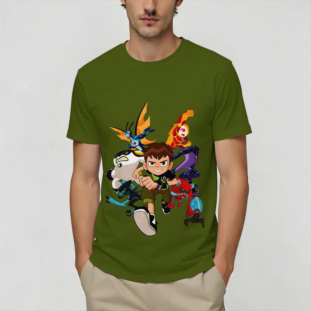 Ben 10 Aliens TShirts Unisex Novelty 100 Cotton Tee Shirt Round Neck Short Sleeve T Shirt Gift Idea Clothes