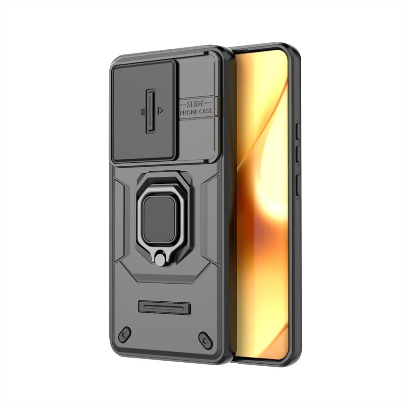 

Shockproof Case For Realme 15 Pro Case For Realme 15 Pro Ring Holder Magnetic Cover For Realme 15 Pro Push Window Case 6.8 inch For Realme 15 Pro