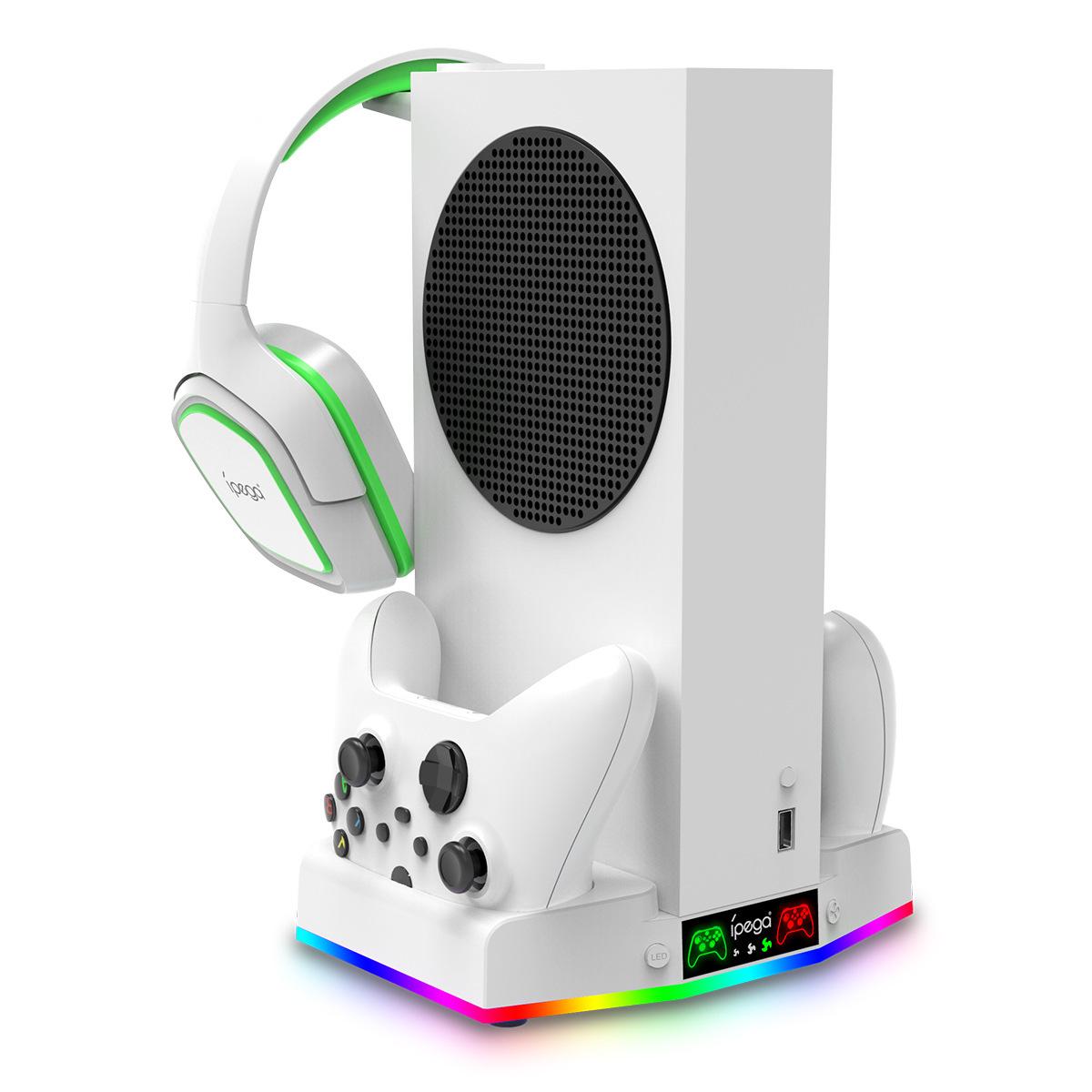 

Подставка для зарядки и охлаждения Xbox Series S с креплением для наушников