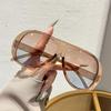 2026 New Vintage Pilot Oversized Sunglasses Retro Frog-Eye Frames UV400 Shades Eyewear Unisex Trendy Summer Sunscreen Glasses