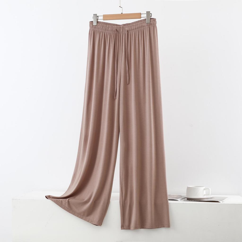 Women's Plus Size High Waist Modal Wide Leg Summer Pants