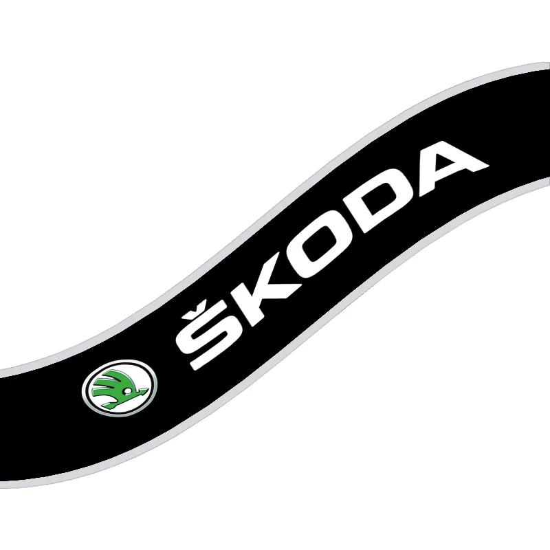 SJCJ6 Car Front Windshield Stickers Front and Rear Decorative Decals Sticker for Skoda Octavia A5 Mk1 Fabia Superb Rapid Mk3 Accessor