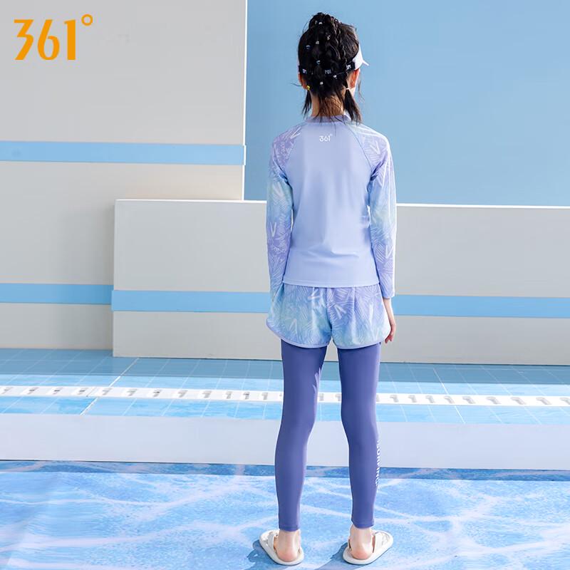 361° Girls' Long Sleeve Split Sun Protection Swimsuit