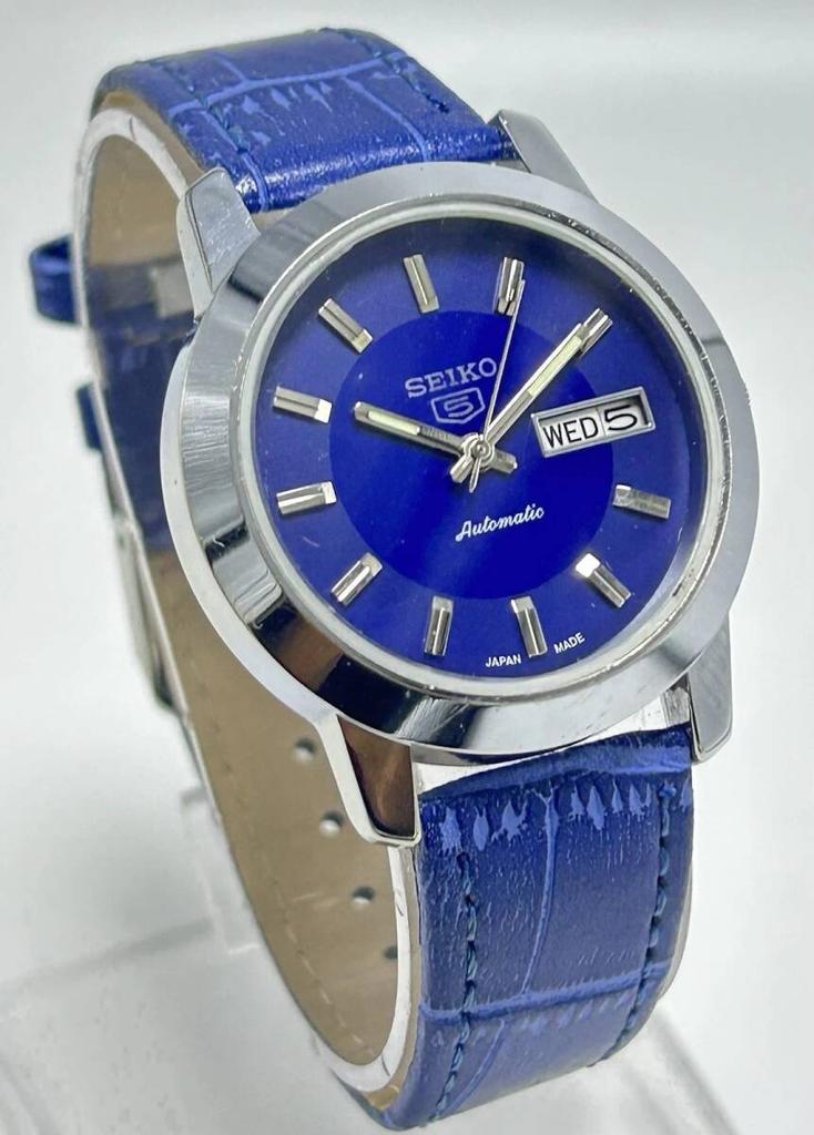 SEIKO Overhauled Excellent Condition Vintage Automatic Excellent Limited Antique Silver 119 Men's Watch, Condition, Navy, Edition