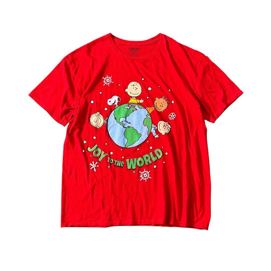 

[Б/У] 7TSM2 PEANUTS Snoopy Earth Футболка с коротким рукавом Красная Б/У