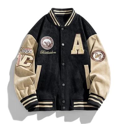Nueva Chaqueta de Béisbol Hombre Moda Chaquetas Bordadas Abrigos Ropa Urbana Hombre Chaqueta Bomber Ropa Hip Hop Top