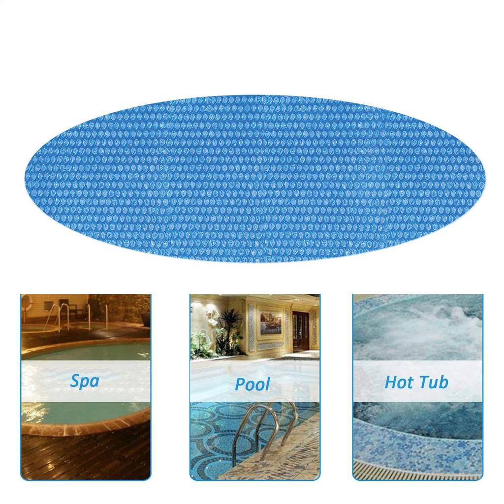 PE Film Round Solar Pool Cover for Swimming Pools Summer Waterproof Pool Tub Dustproof Covers Outdoor Garden Blanket Accessories