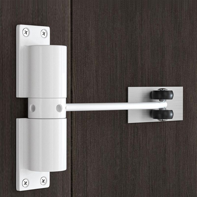 Durable Aluminum Alloy Door Closing Device Adjustable Gate Closing System Door Closure Suitable for Wooden & Fire Doors