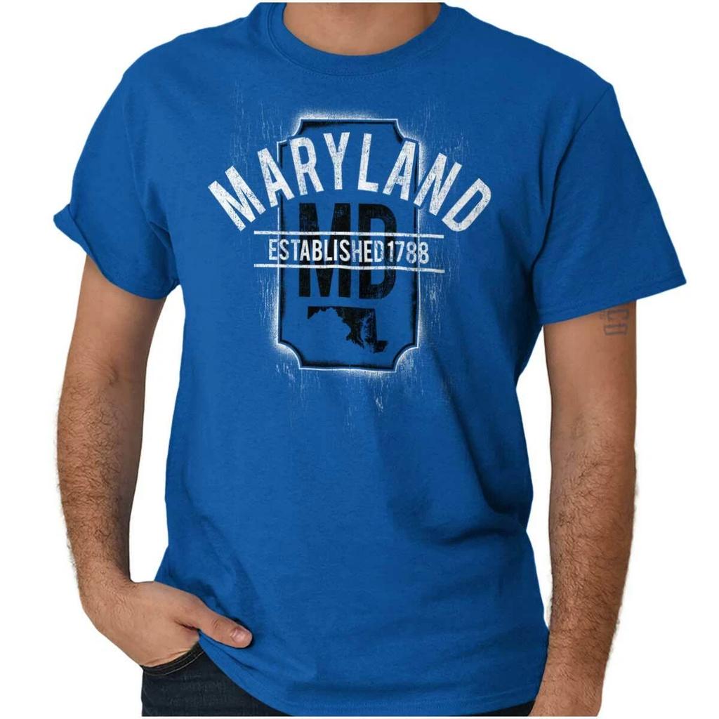 Vintage Maryland Classic Travel MD Souvenir Womens or Mens Crewneck T Shirt Tee