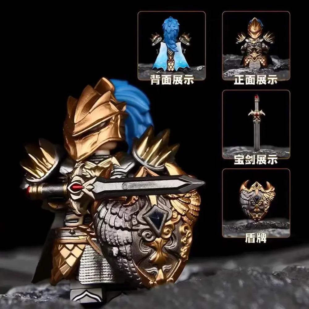 Lichkönig Mittelalterliche Runde Tafel Ritter Baustein Anime Sir Kay/Gaheris Steine Actionfigur Sammlermodell Puppe Spielzeug Geschenke